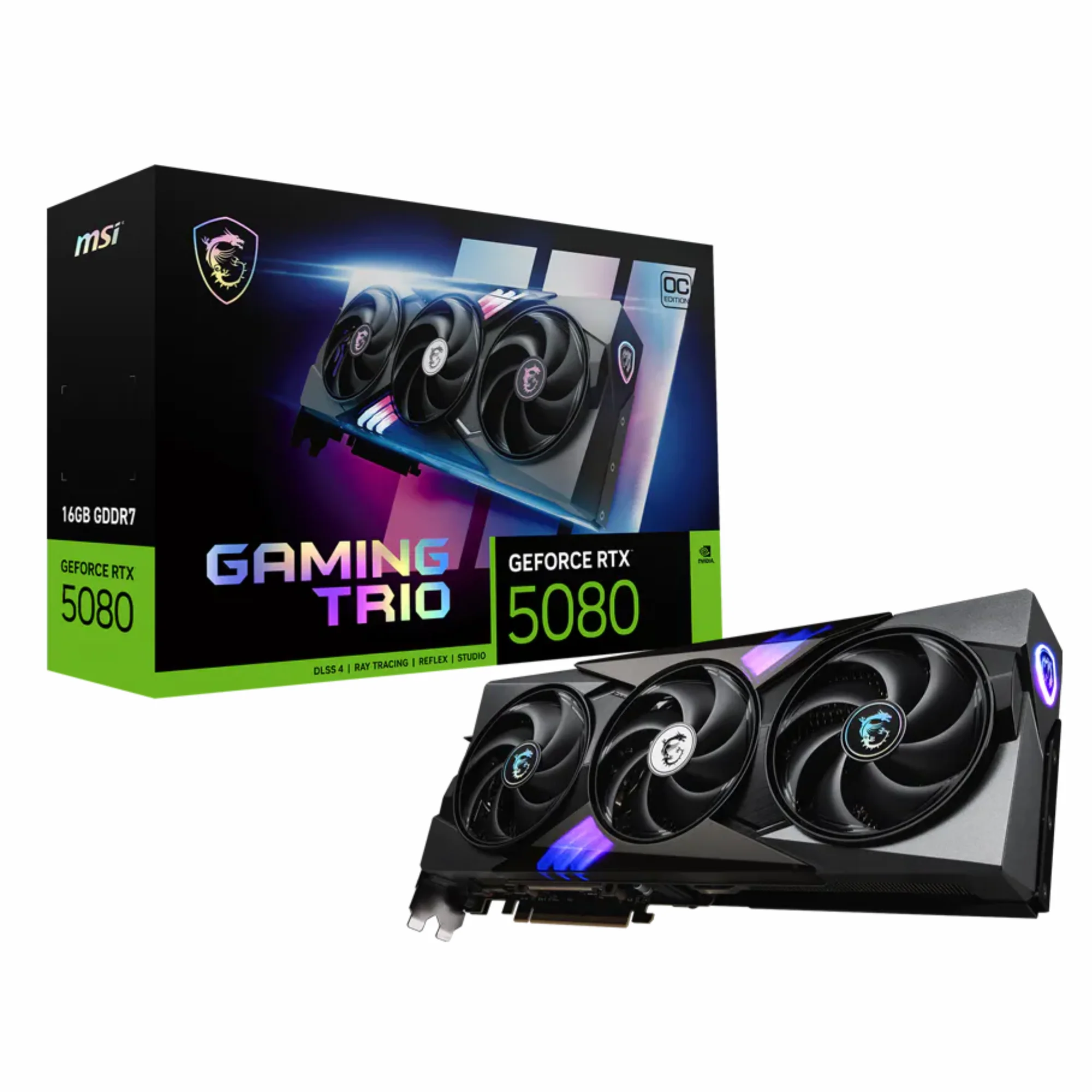 MSI GEFORCE RTX 5080 GAMING TRIO 16GB OC (vetrina)